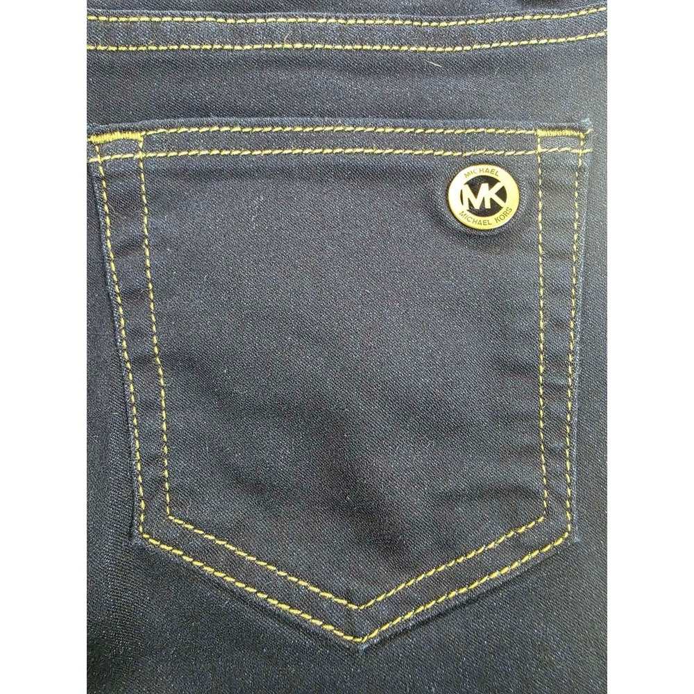 NWT MICHAEL KORS Women's Skinny Jeans Dark Wash Size 4 Button Fly "Skinny" - Picture 6 of 16